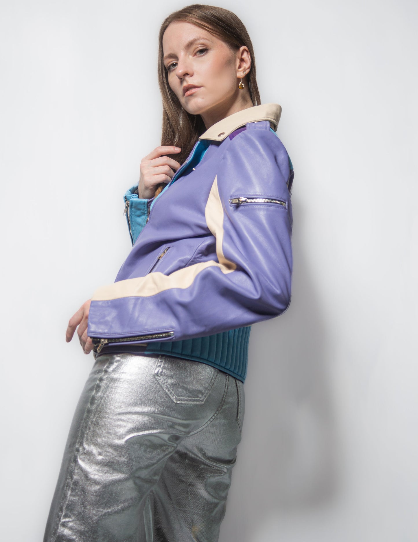 Quad-Tone Biker Jacket