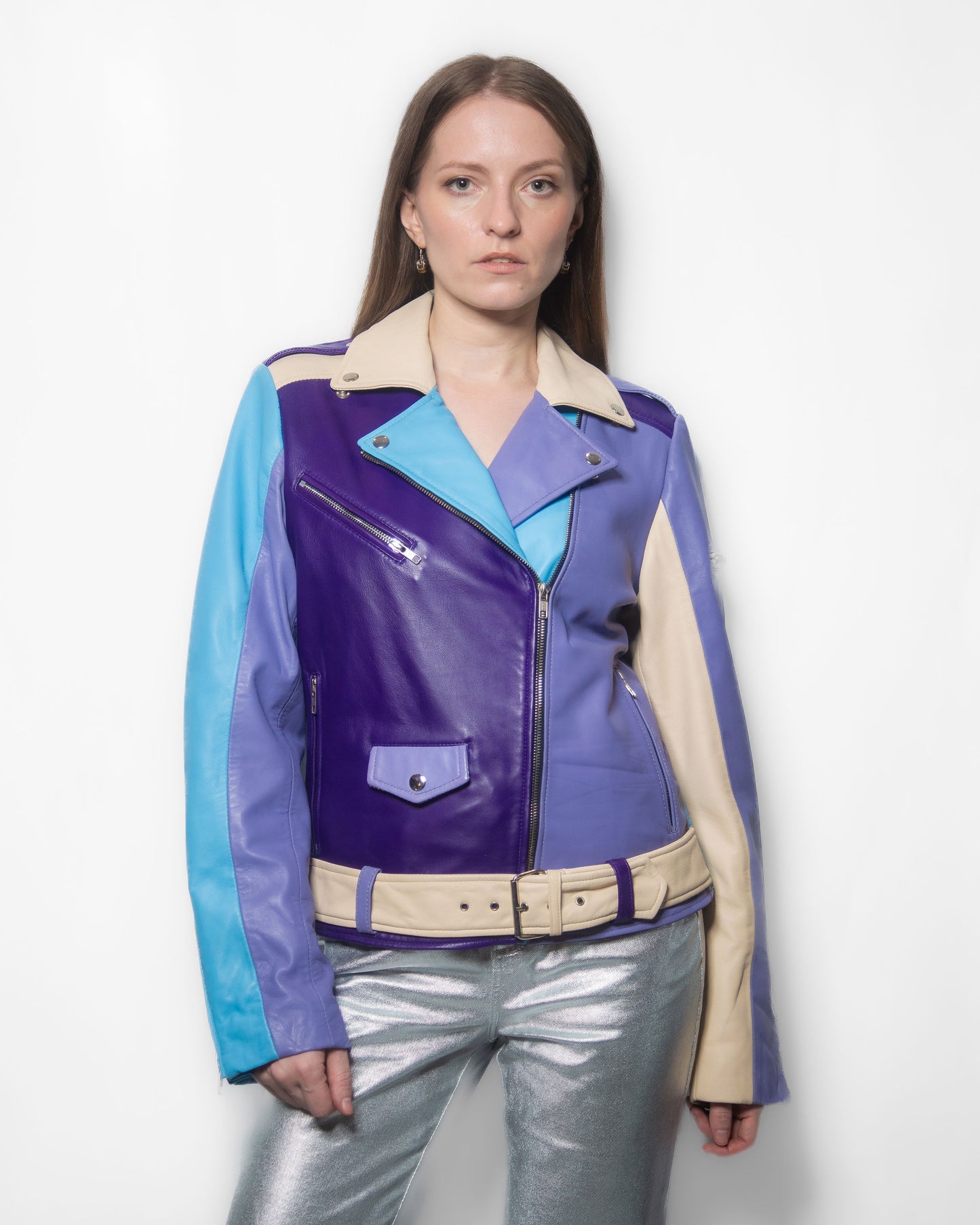 Quad-Tone Biker Jacket