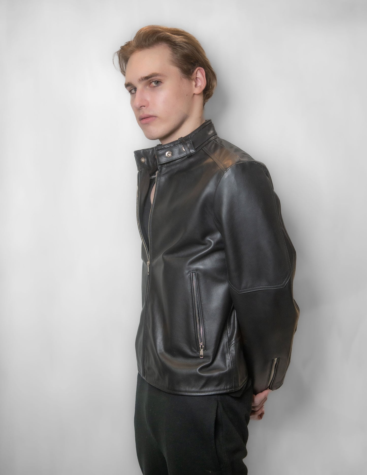 Mandarin Collar ( Cowhide )