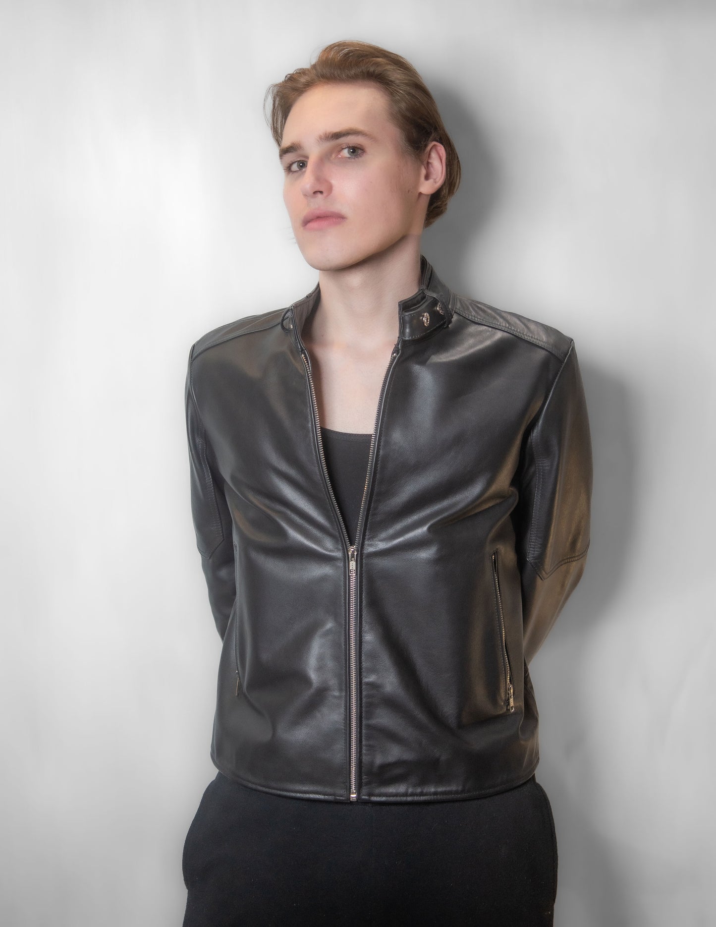 Mandarin Collar ( Cowhide )