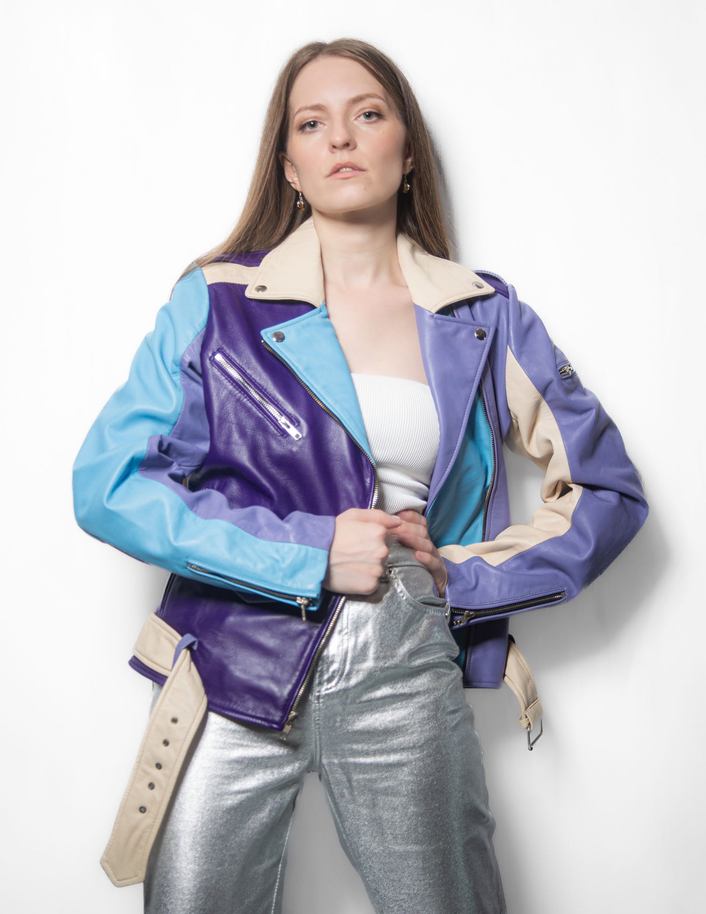 Quad-Tone Biker Jacket